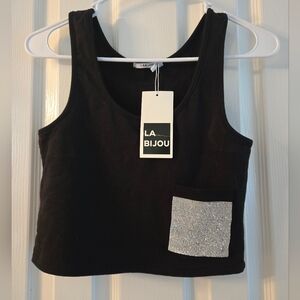 NWT La Bijou Black Tank